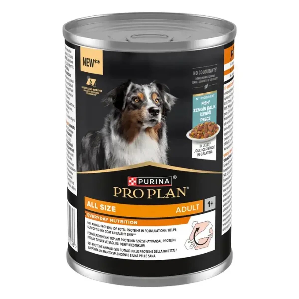 Purina Pro Plan Everyday Nutrition XS-XL Pește conservă hrană umedă câini (în aspic) 400g
