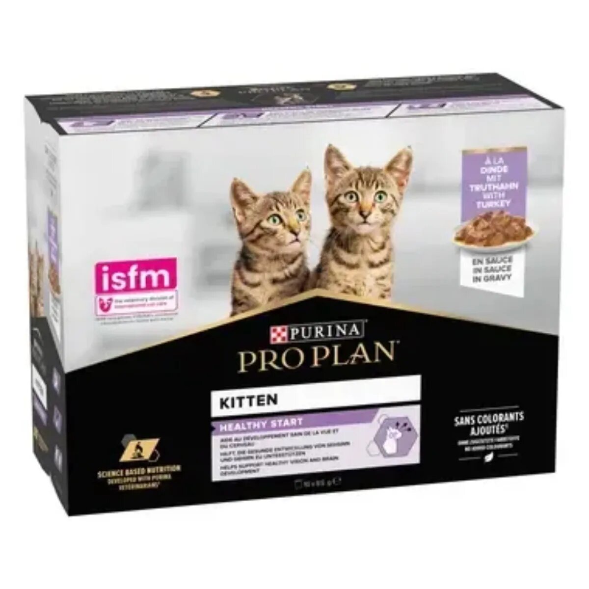Purina Pro Plan Healthy Start Kitten Curcan plic hrană umedă pisici junior (în sos) 85g x 26buc