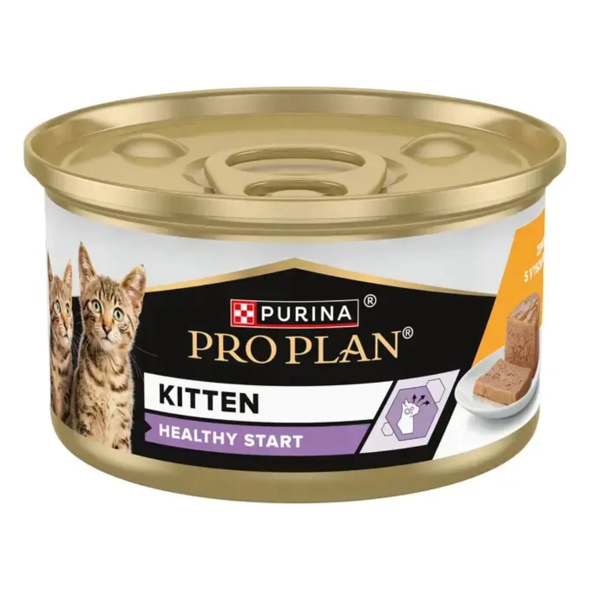 Purina Pro Plan Healthy Start Kitten Pui conservă hrană umedă pisici junior (pate) 85g