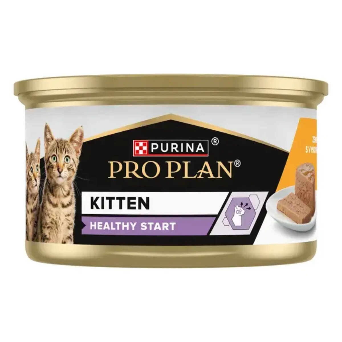 Purina Pro Plan Healthy Start Kitten Pui conservă hrană umedă pisici junior (pate) 85g