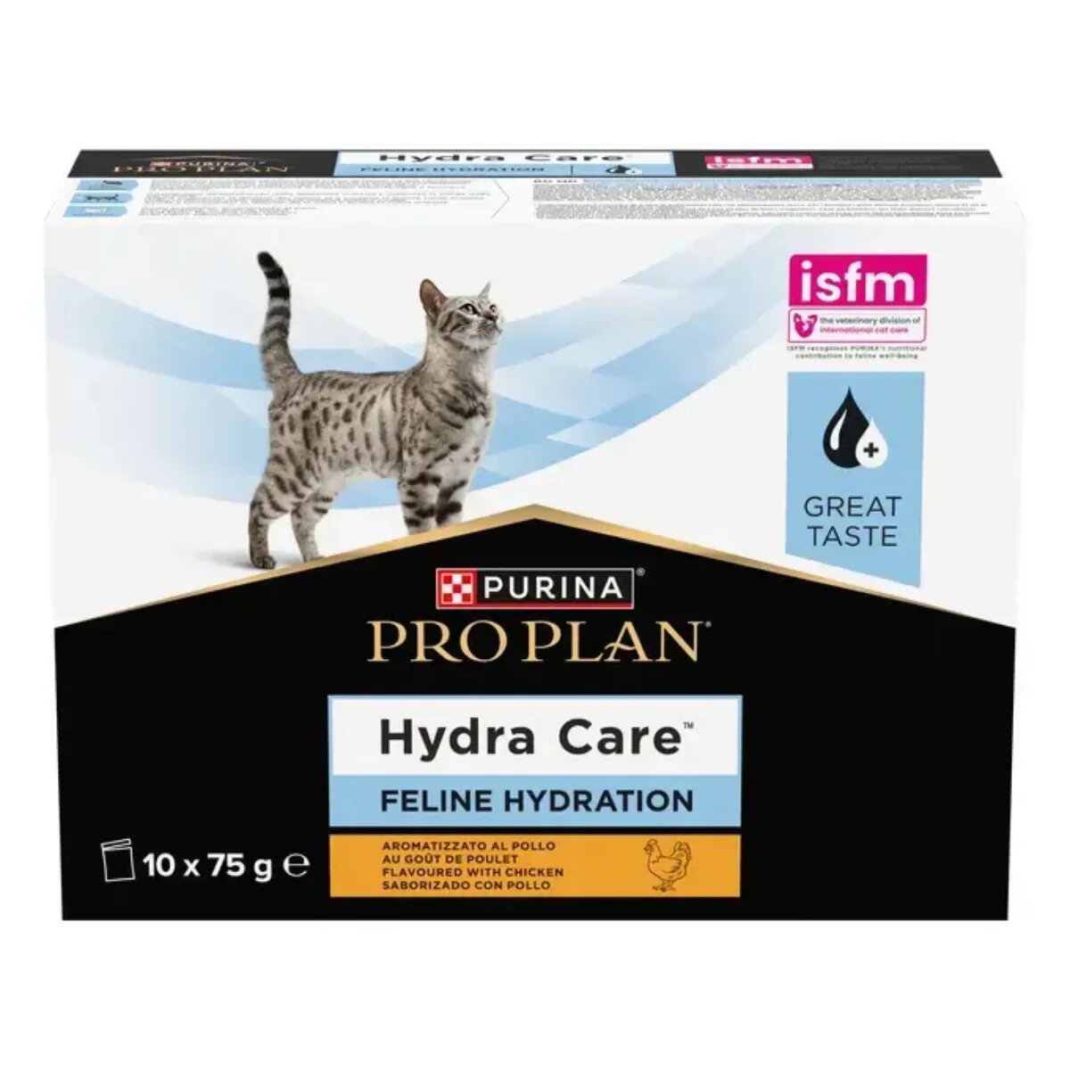 Purina Pro Plan Hydra Care Pui plic hrană umedă pisici sistem urinar (topping) 75g x 10buc