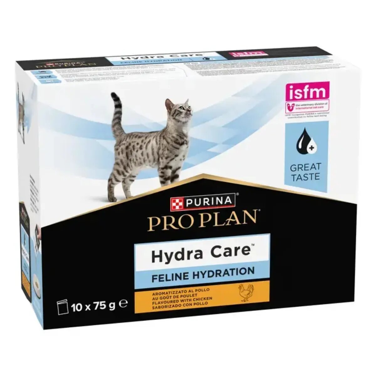 Purina Pro Plan Hydra Care Pui plic hrană umedă pisici sistem urinar (topping) 75g x 10buc