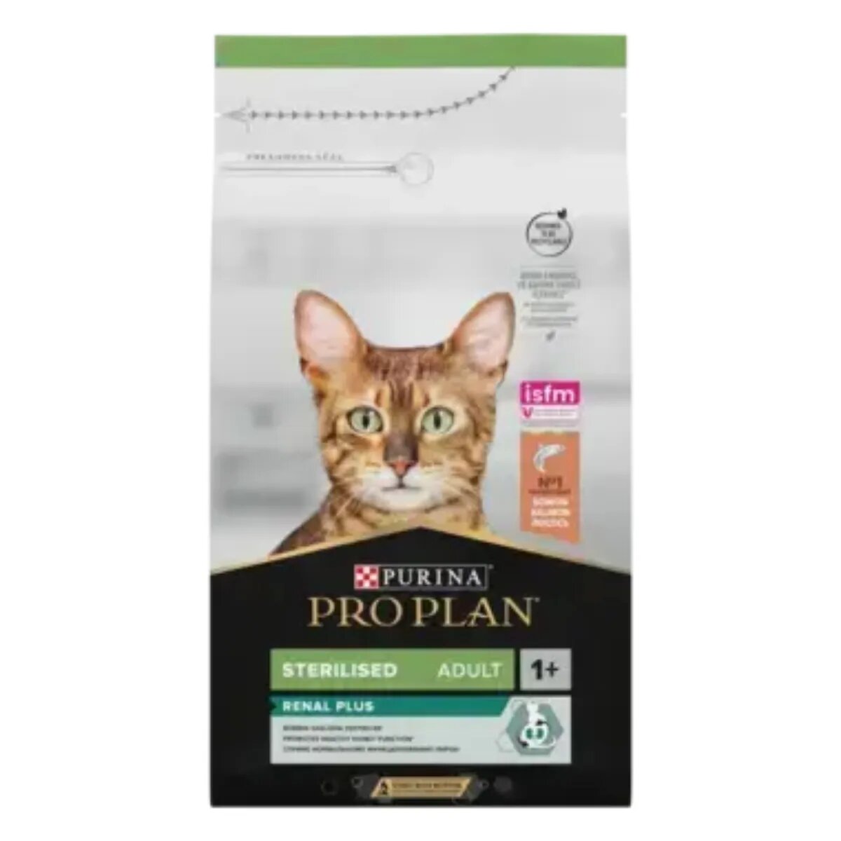 Purina Pro Plan Renal Plus Sterilised Somon hrană uscată pisici sterilizate 400g