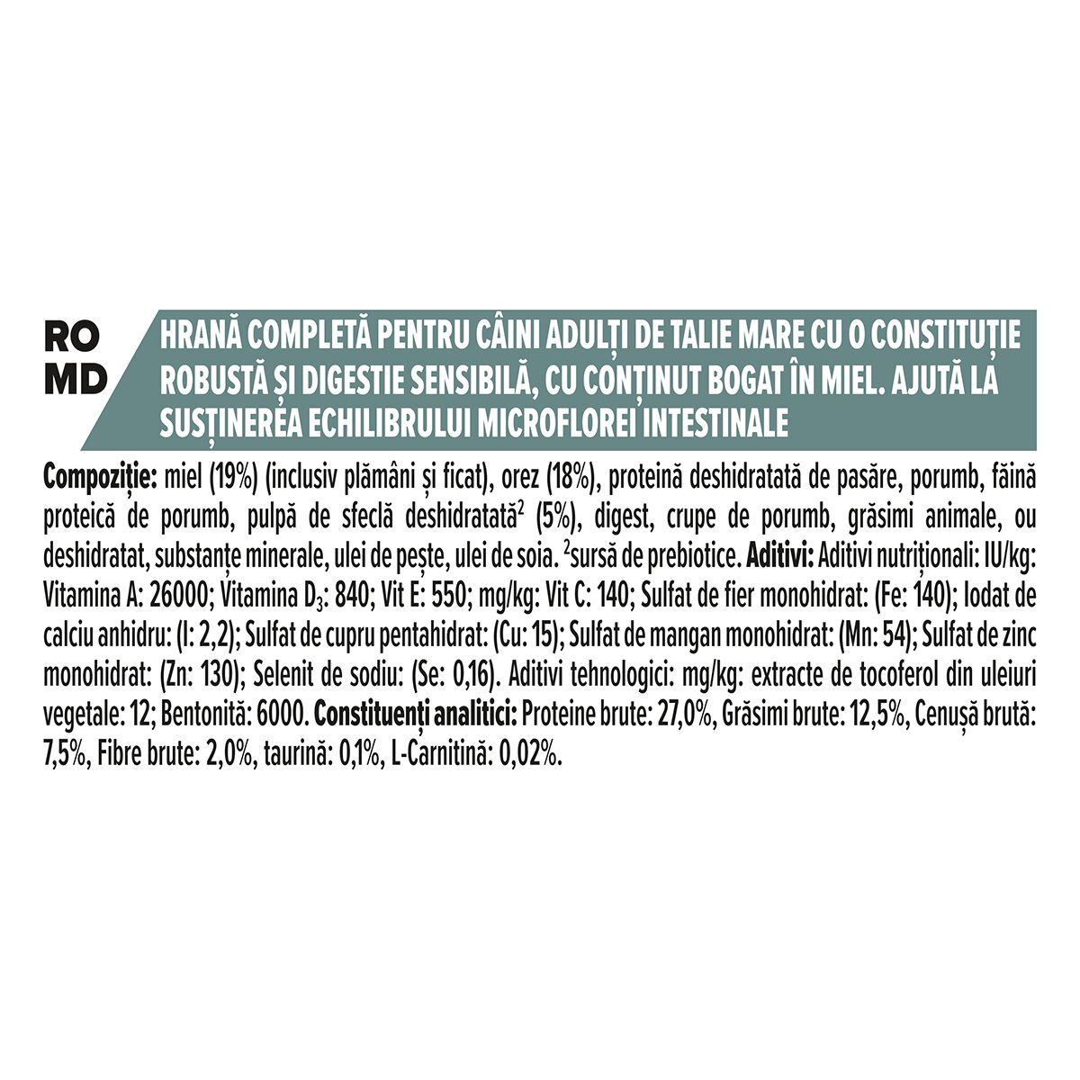 Purina Pro Plan Robust Adult L Sensitive Digestion Miel hrană uscată câini sensibilități digestive 14kg