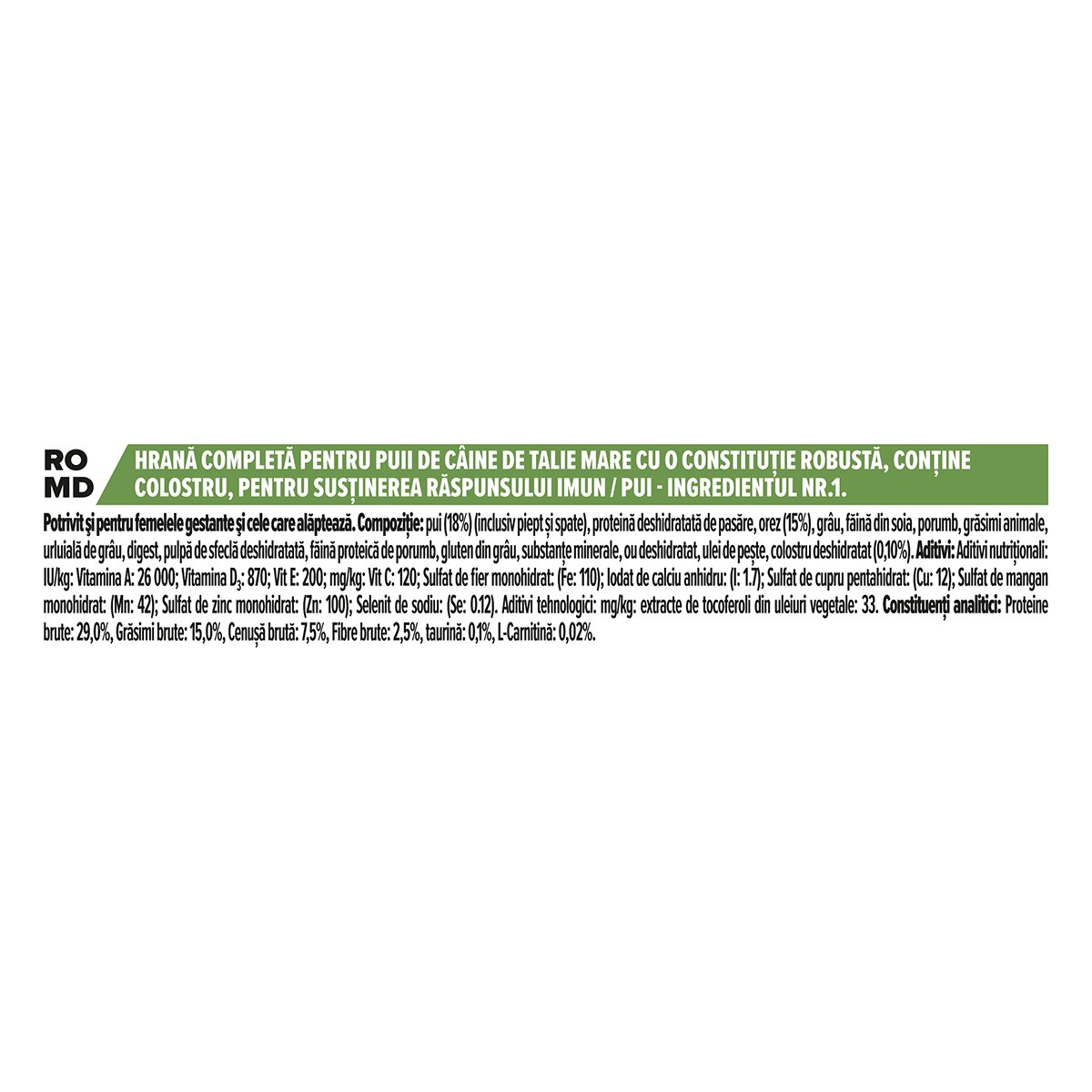 Purina Pro Plan Robust Puppy L Pui hrană uscată câini junior constituție robustă 3kg