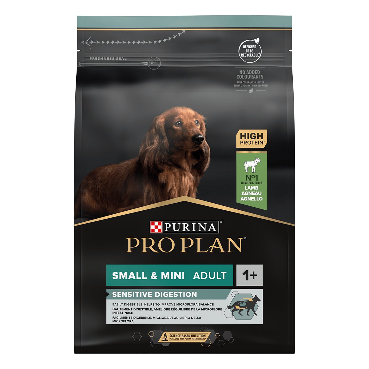 Purina Pro Plan Sensitive Digestion Adult XS-S Miel hrană uscată câini sensibilități digestive 3kg