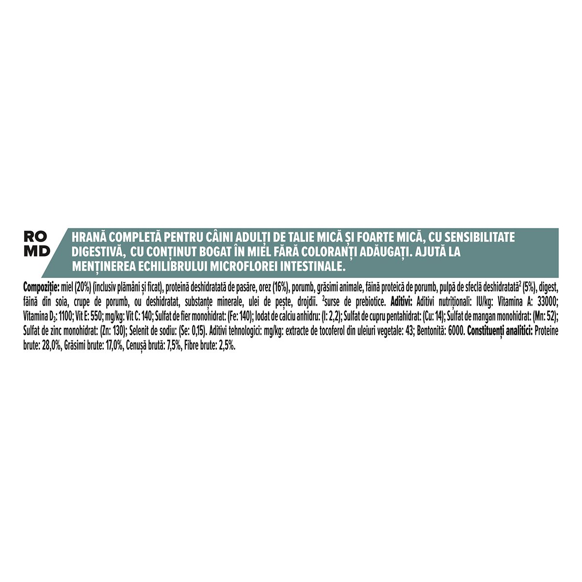 Purina Pro Plan Sensitive Digestion Adult XS-S Miel hrană uscată câini sensibilități digestive 3kg