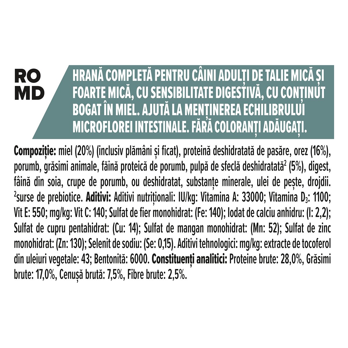 Purina Pro Plan Sensitive Digestion Adult XS-S Miel hrană uscată câini sensibilități digestive 7kg