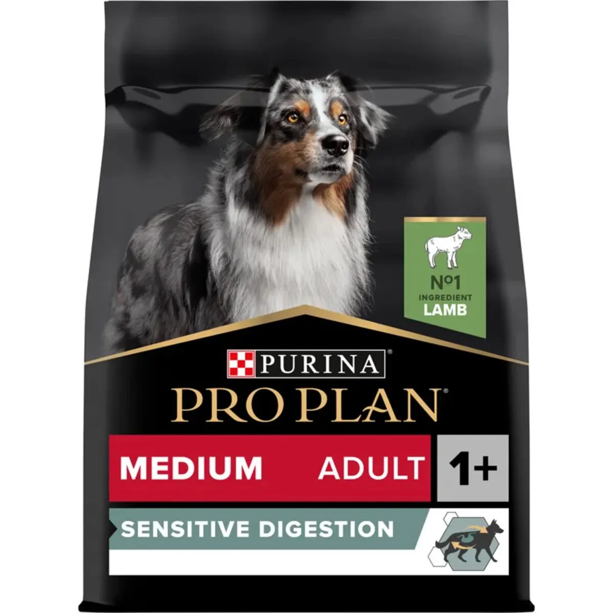 Purina Pro Plan Sensitive Digestion Medium Adult M Miel hrană uscată câini sistem digestiv 10kg