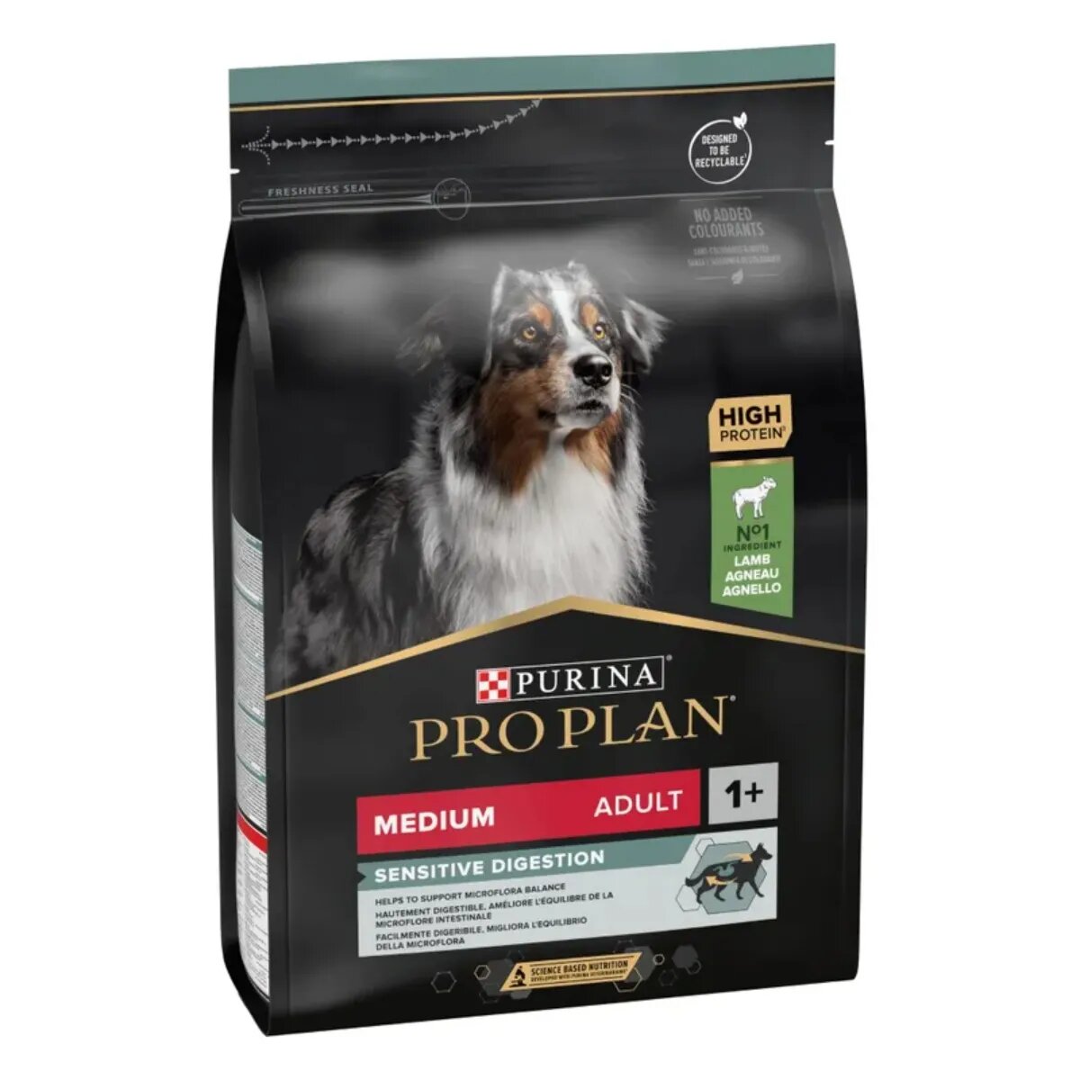 Purina Pro Plan Sensitive Digestion Medium Adult M Miel hrană uscată câini sistem digestiv 10kg