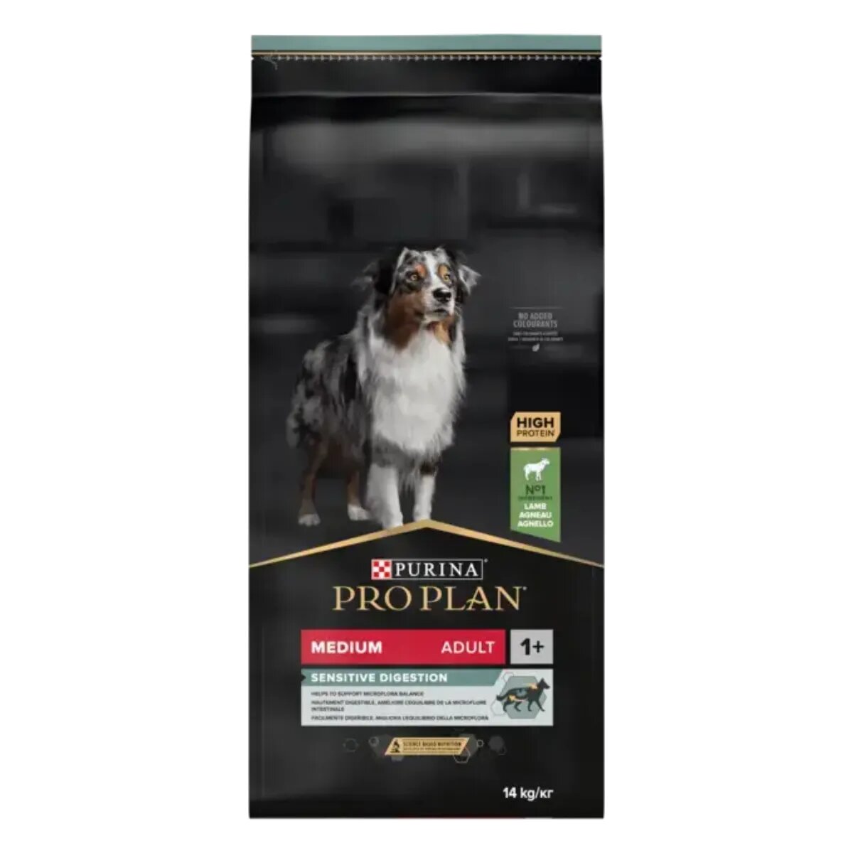 Purina Pro Plan Sensitive Digestion Medium Adult M Miel hrană uscată câini sistem digestiv 14kg