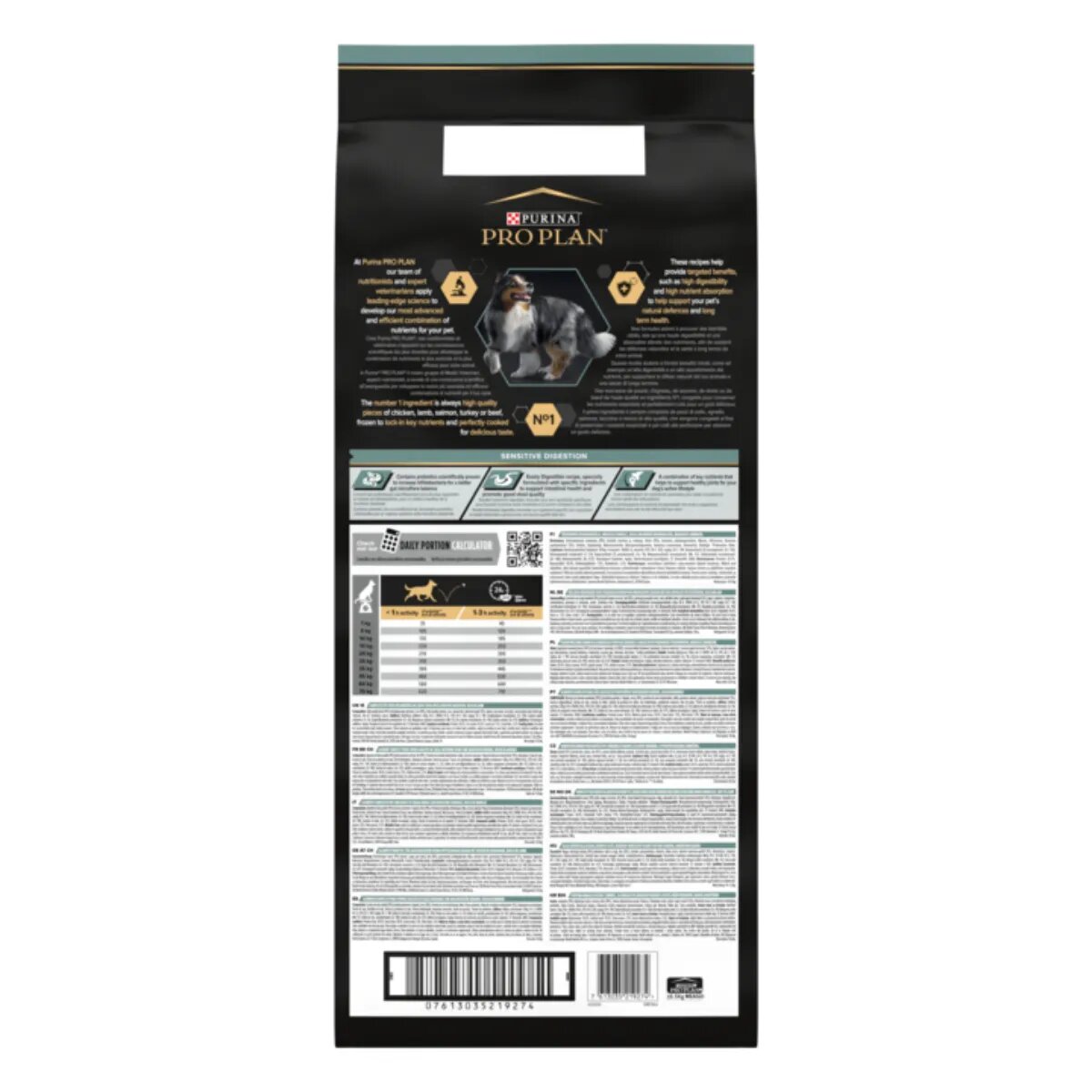Purina Pro Plan Sensitive Digestion Medium Adult M Miel hrană uscată câini sistem digestiv Sensitive Digestion Adult M Miel hrană uscată câini sensibilități digestive 14+2.5kg GRATUIT