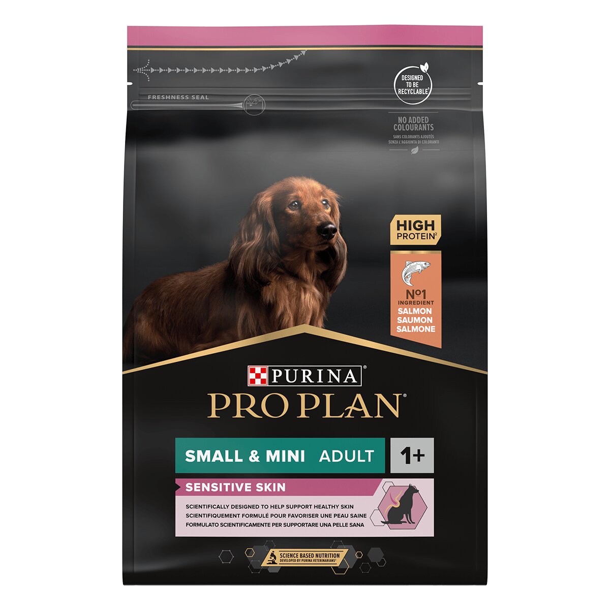 Purina Pro Plan Sensitive Skin Adult S Somon hrană uscată câini piele și blană 3kg