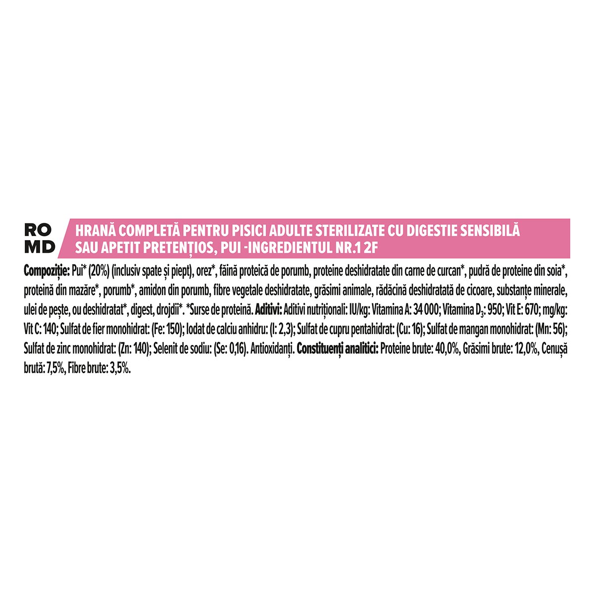 Purina Pro Plan Sterilised Delicate Digestion Adult 1+ Pui hrană uscată pisici sterilizate 1.5kg