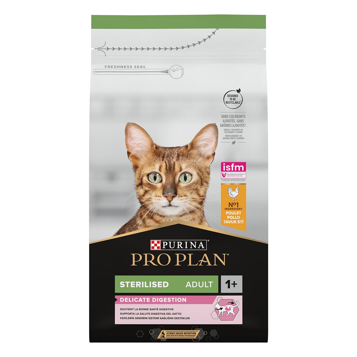 Purina Pro Plan Sterilised Delicate Digestion Adult 1+ Pui hrană uscată pisici sterilizate 1.5kg