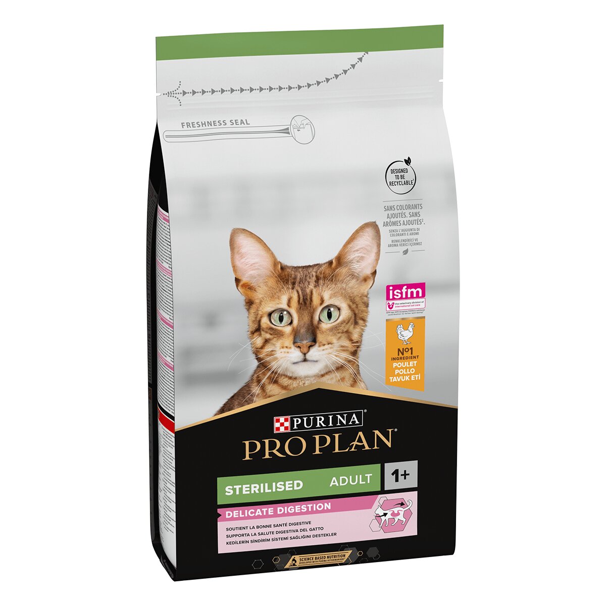 Purina Pro Plan Sterilised Delicate Digestion Adult 1+ Pui hrană uscată pisici sterilizate 1.5kg
