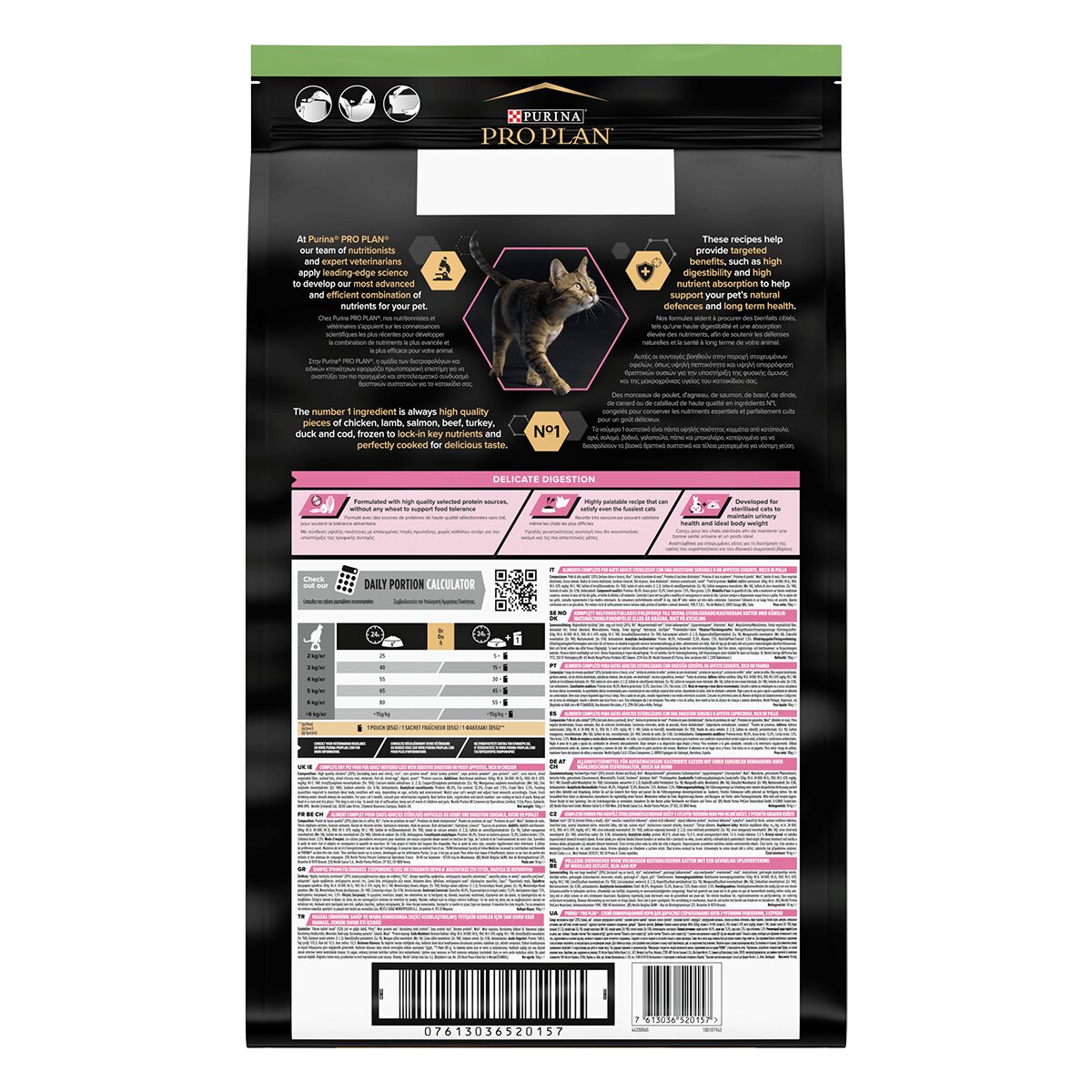 Purina Pro Plan Sterilised Delicate Digestion Adult 1+ Pui hrană uscată pisici sterilizate 10kg