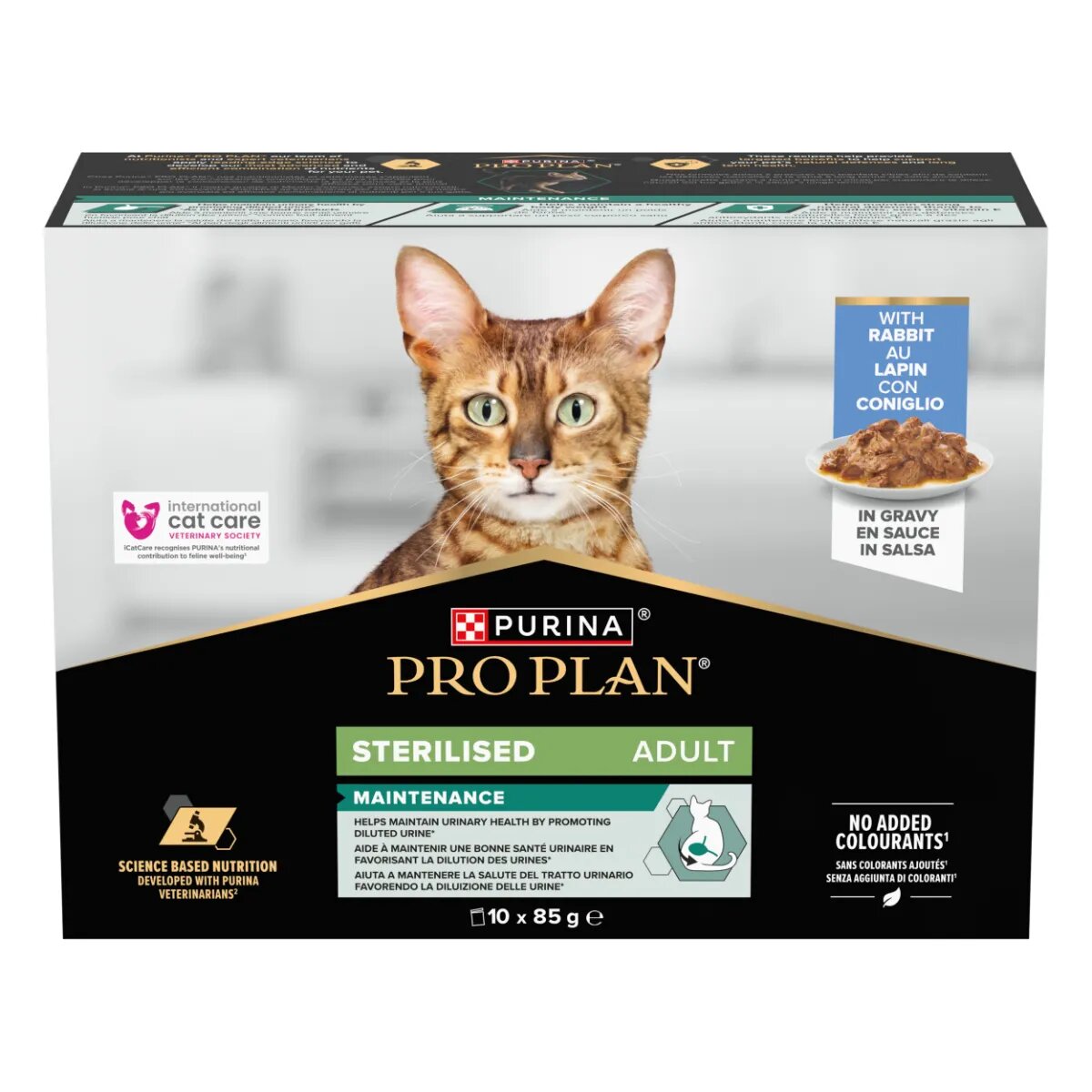 Purina Pro Plan Sterilised Maintenance Iepure plic hrană umedă pisici sterilizate (în sos) bax 85g x 10buc