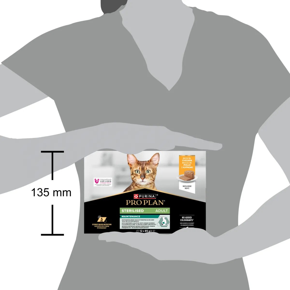 Purina Pro Plan Sterilised Maintenance Pui conservă hrană umedă pisici sterilizate (pate) bax 85g x 12buc