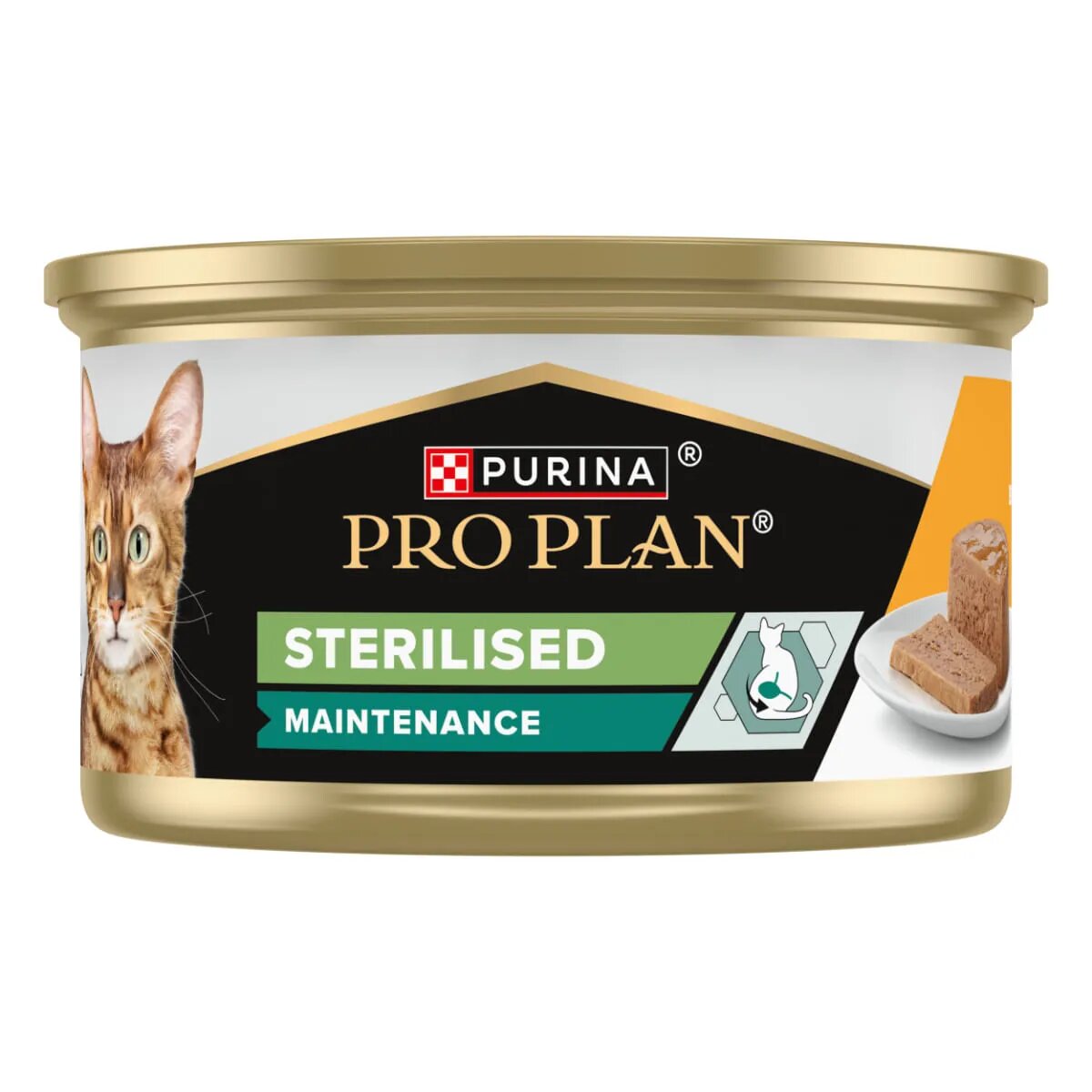 Purina Pro Plan Sterilised Maintenance Pui conservă hrană umedă pisici sterilizate (pate) bax 85g x 24buc