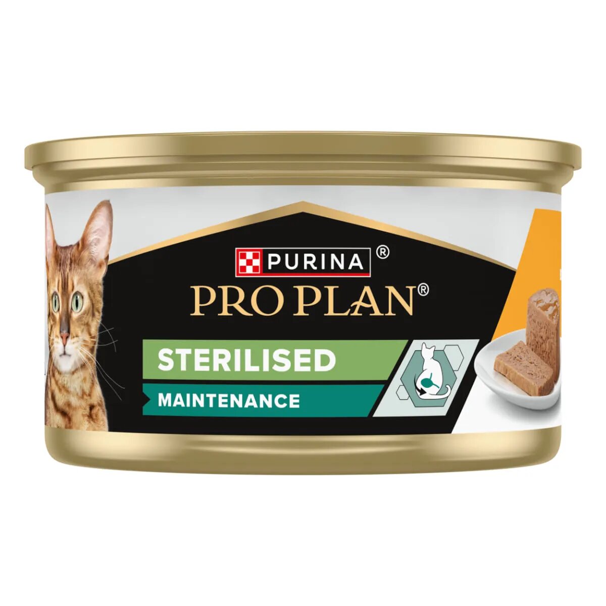 Purina Pro Plan Sterilised Maintenance Pui conservă hrană umedă pisici sterilizate (pate) bax 85g x 24buc