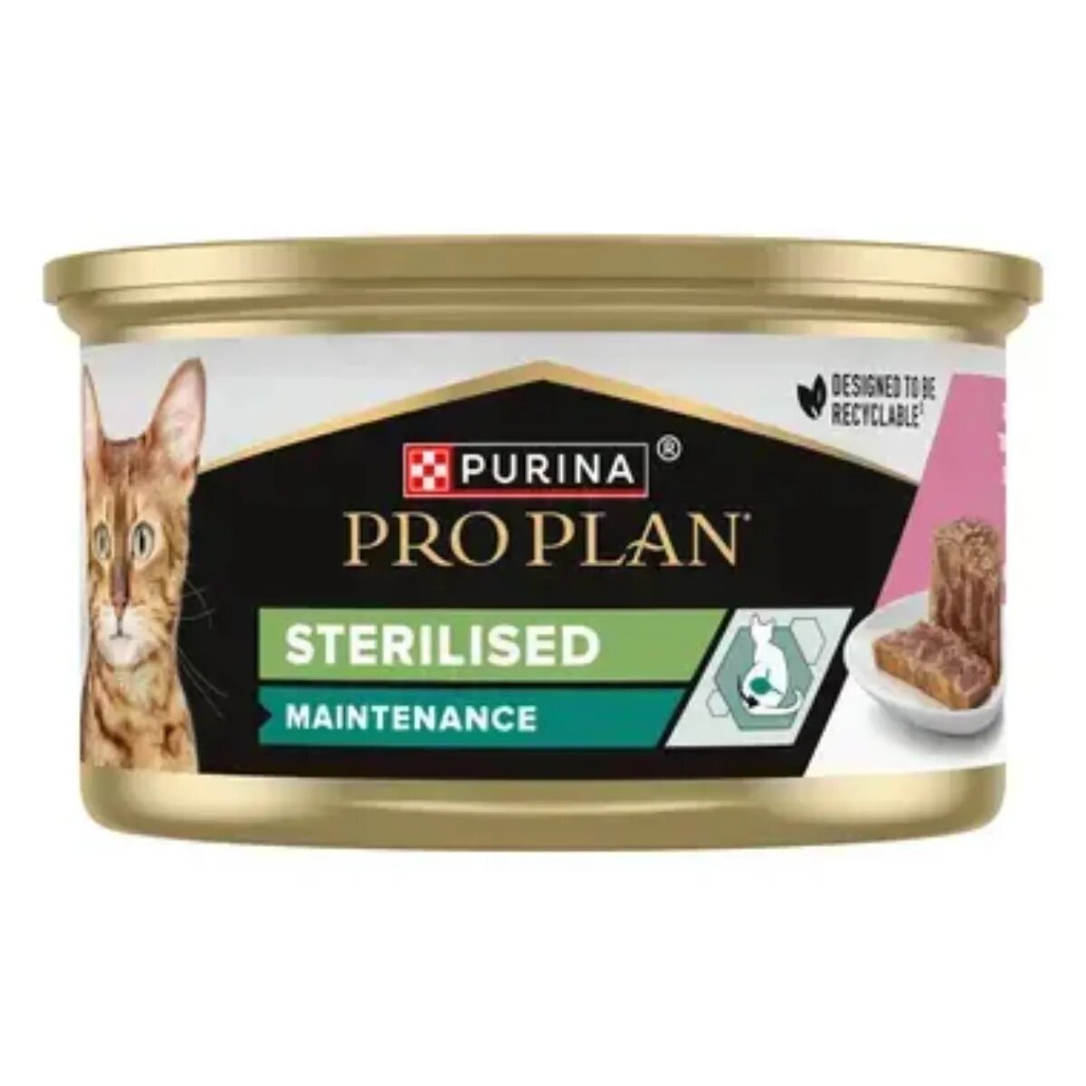 Purina Pro Plan Sterilised Maintenance Ton și Somon hrană umedă pisici sterilizate (pate) 85g