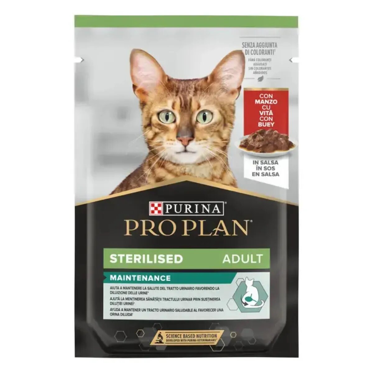 Purina Pro Plan Sterilised Maintenance Vită plic hrană umedă pisici sterilizate (în sos) bax 85g x 26buc