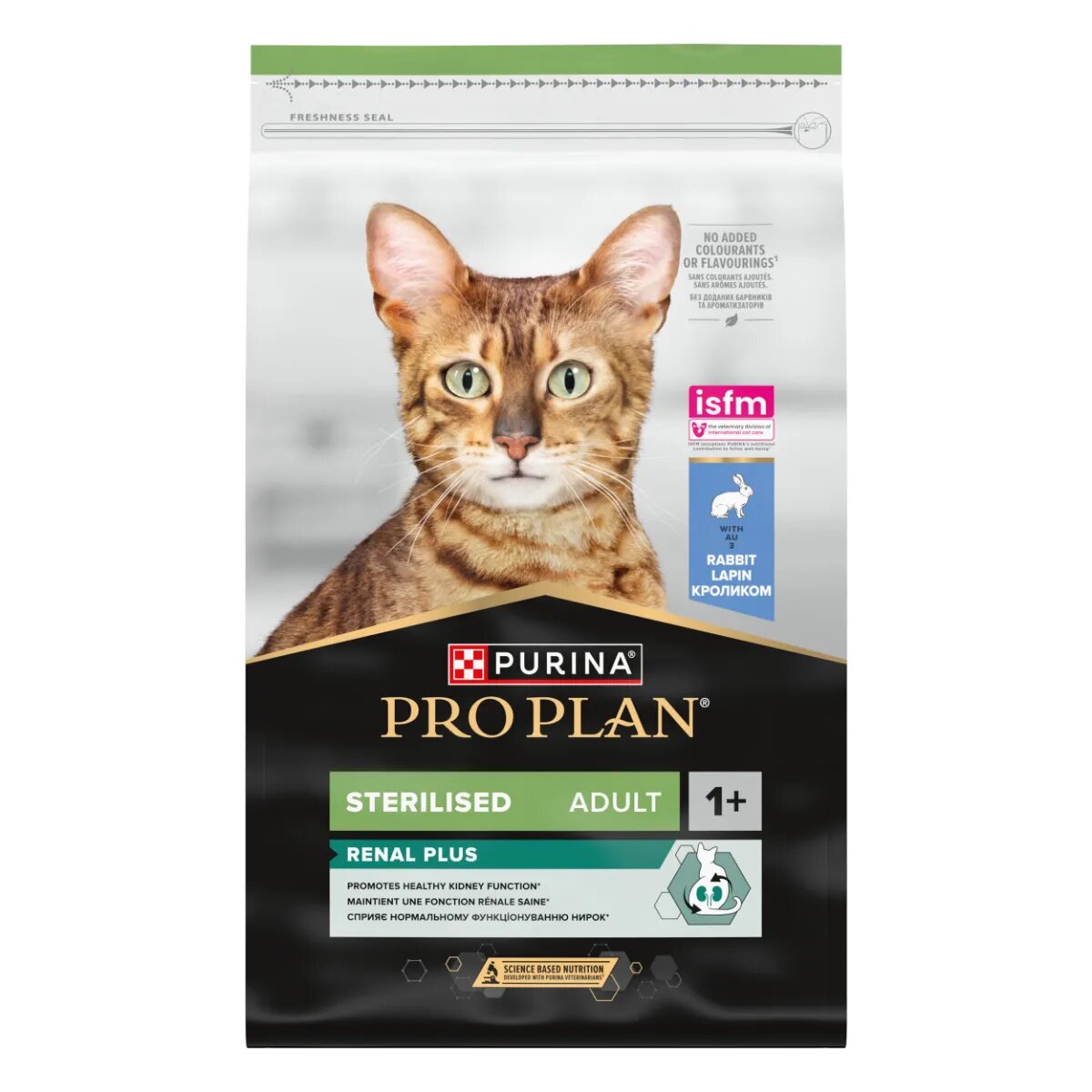 Purina Pro Plan Sterilised Renal Plus 1+ Iepure hrană uscată pisici sterilizate sistem renal 10kg