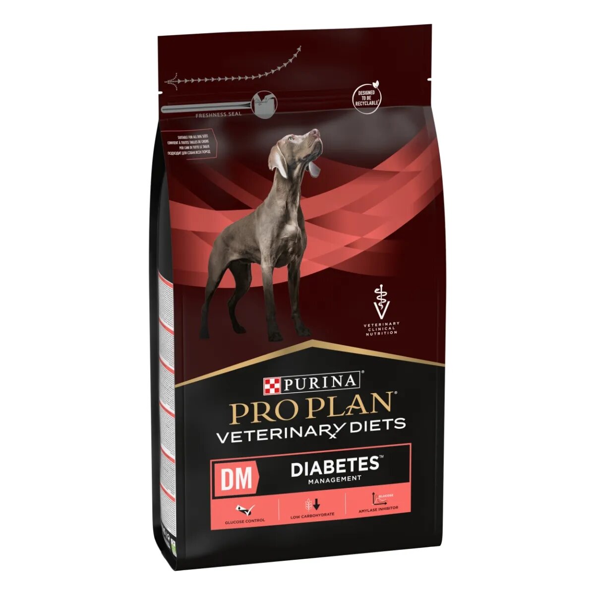 Purina Pro Plan Veterinary Diets Diabetes Management dietă veterinară câini hrană uscată controlul glucozei 3kg