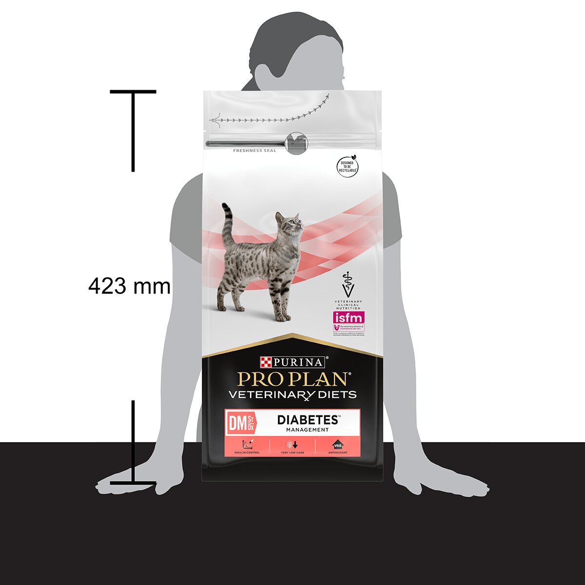 Purina Pro Plan Veterinary Diets Diabetes Management dietă veterinară pisici hrană uscată controlul glucozei 1.5kg