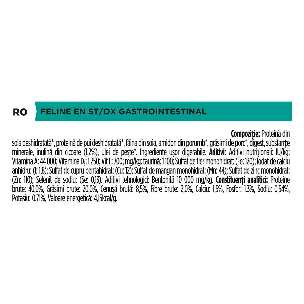 Purina Pro Plan Veterinary Diets Gastrointestinal dietă veterinară pisici hrană uscată afecțiuni digestive 1.5kg