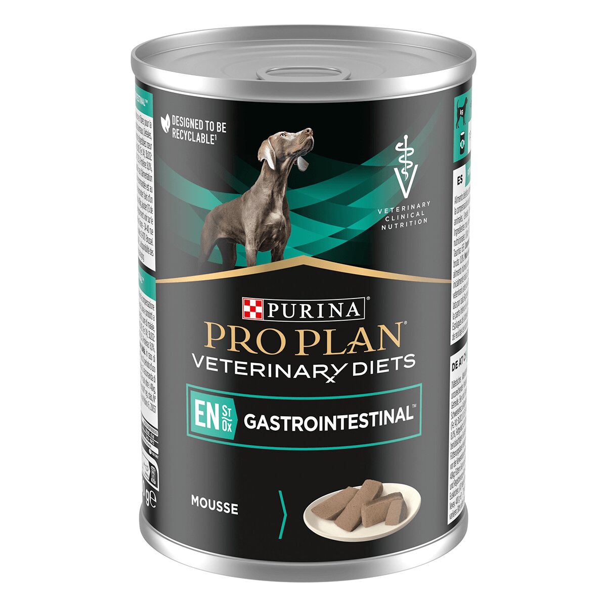 Purina Pro Plan Veterinary Diets Gastrointestinal Mousse dietă veterinară câini conservă hrană umedă afecțiuni digestive 400g