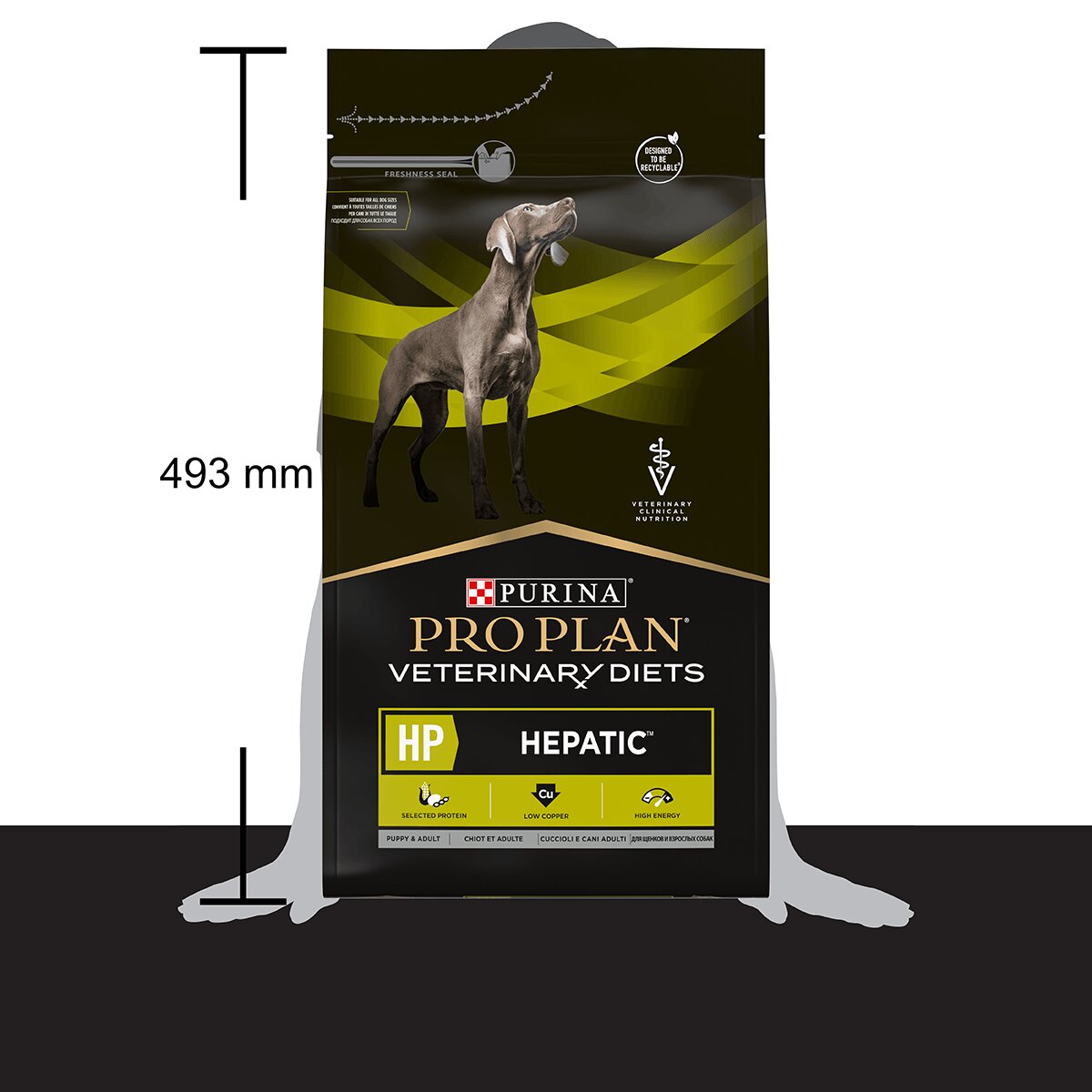 Purina Pro Plan Veterinary Diets Hepatic dietă veterinară câini hrană uscată afecțiuni hepatice 3kg