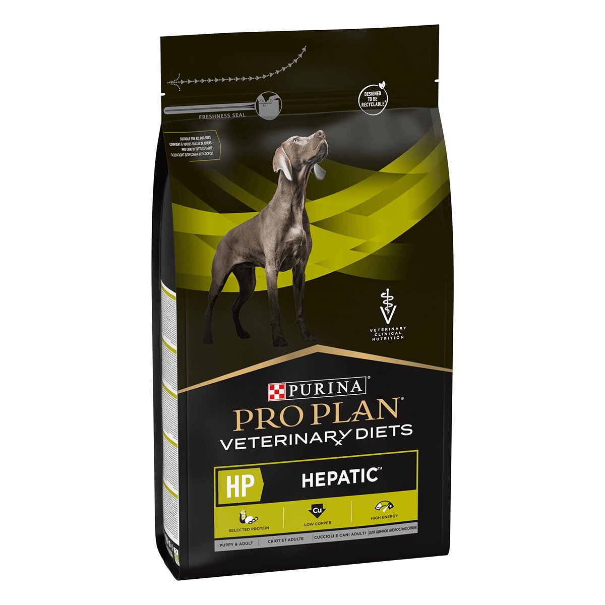 Purina Pro Plan Veterinary Diets Hepatic dietă veterinară câini hrană uscată afecțiuni hepatice 3kg