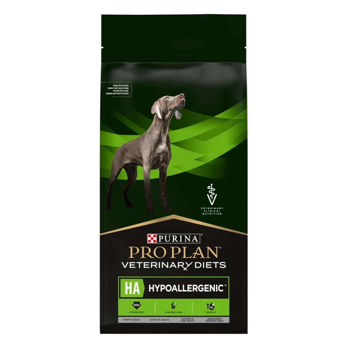 Purina Pro Plan Veterinary Diets Hypoallergenic dietă veterinară câini hrană uscată afecțiuni digestive și dermatologice 11kg