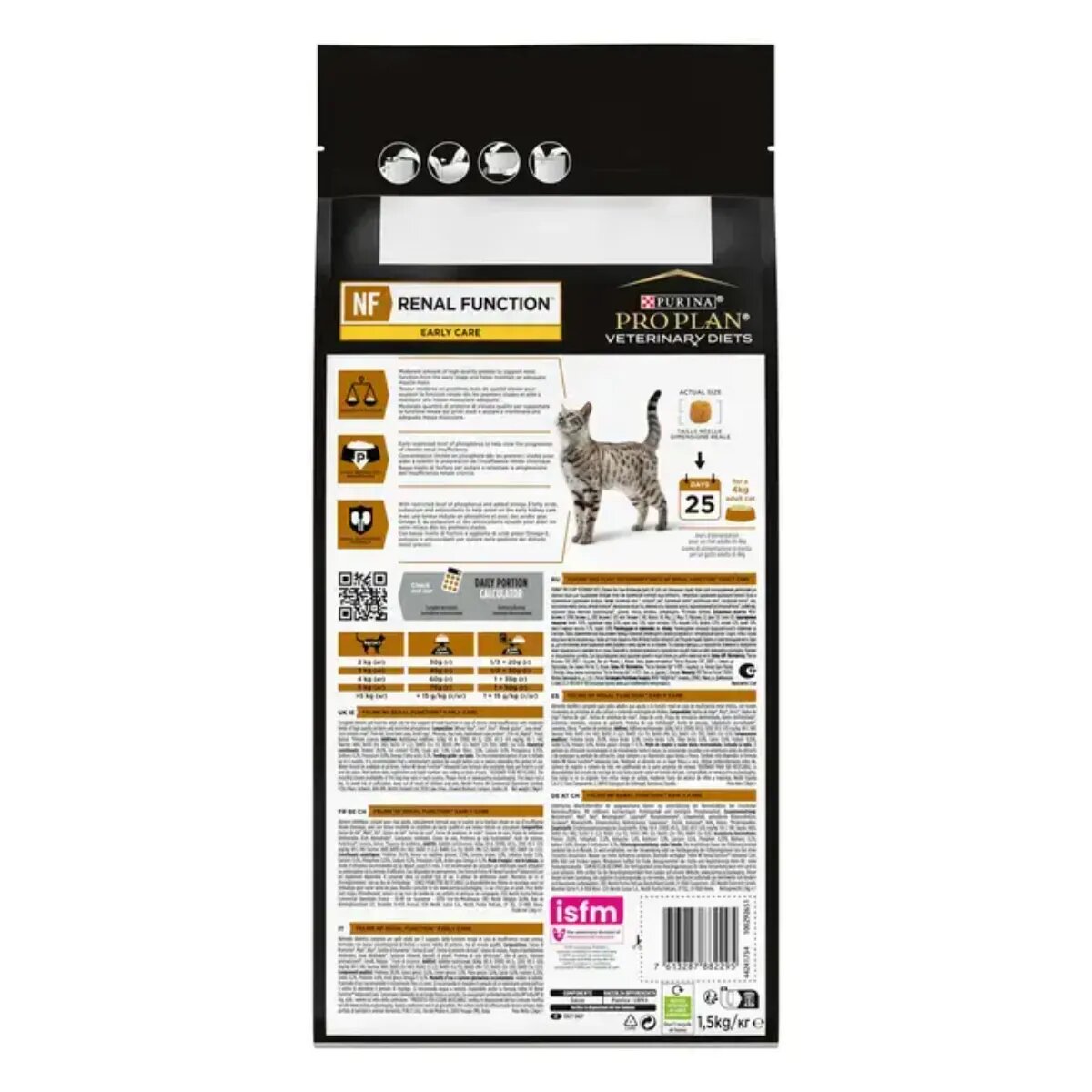 Purina Pro Plan Veterinary Diets NF Advance Care Pasăre dietă veterinară hrană uscată pisici sistem renal 1.5kg