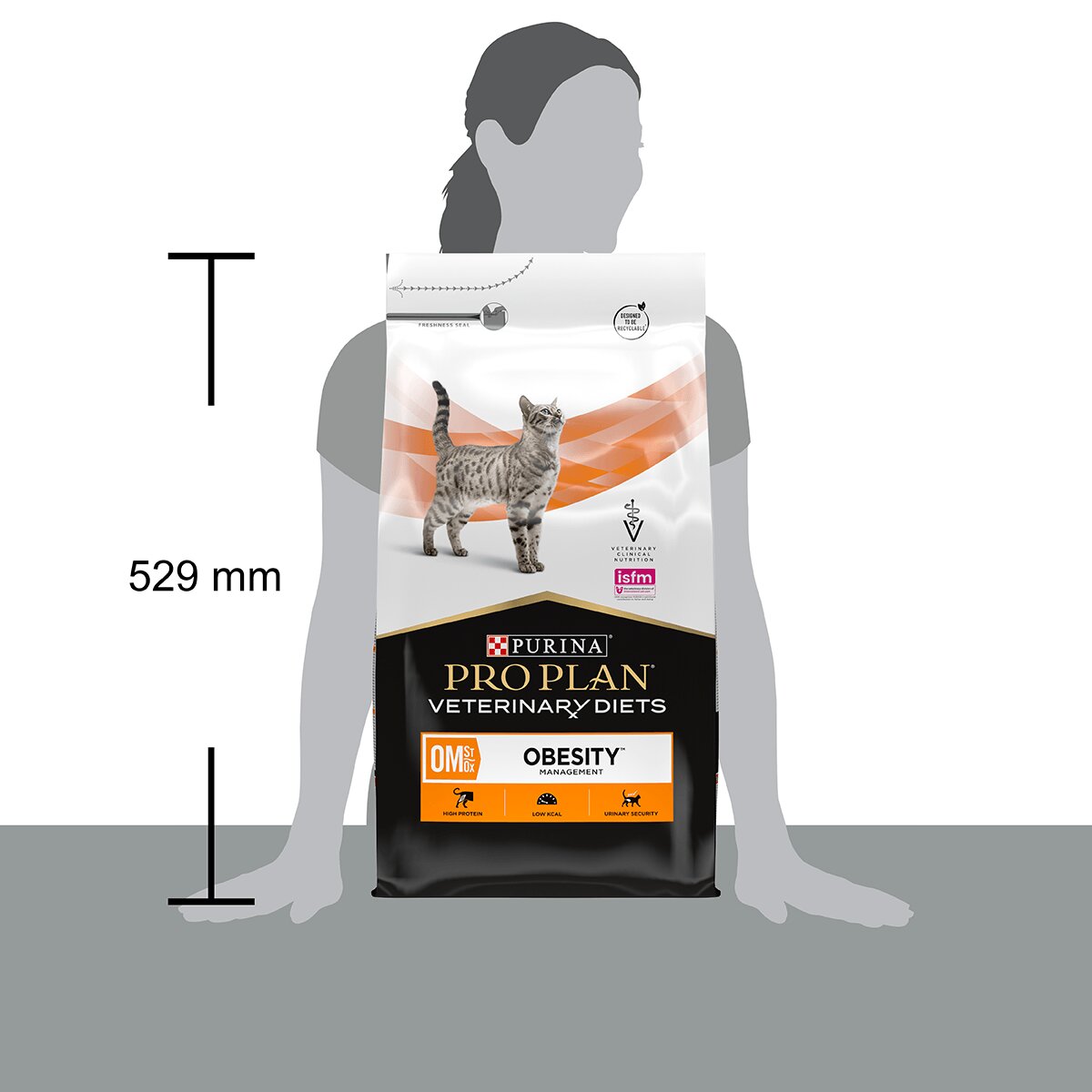 Purina Pro Plan Veterinary Diets Obesity Management dietă veterinară pisici hrană uscată managementul greutății 5kg