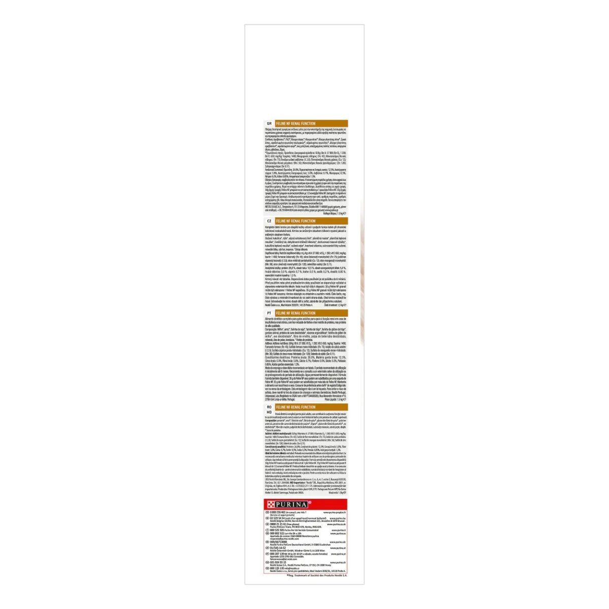 Purina Pro Plan Veterinary Diets Renal Function dietă veterinară pisici hrană uscată afecțiuni renale Early Care Renal Function dietă veterinară pisici hrană uscată afecțiuni renale 1.5kg