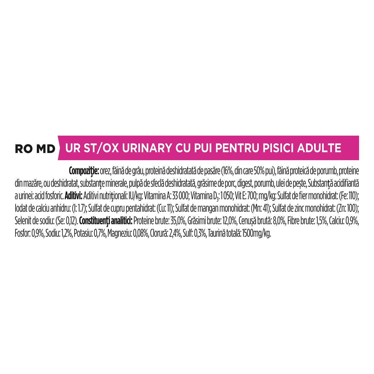Purina Pro Plan Veterinary Diets Urinary dietă veterinară pisici hrană uscată afecțiuni urinare 5kg