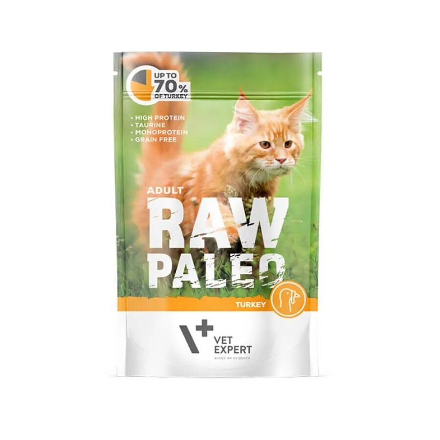 Raw Paleo Adult Cat Curcan 100 g