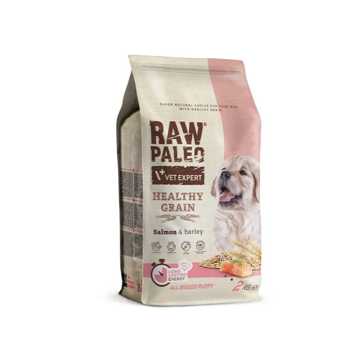 Raw Paleo Healthy Grain Puppy XS-XL Somon hrană uscată câini junior 10kg