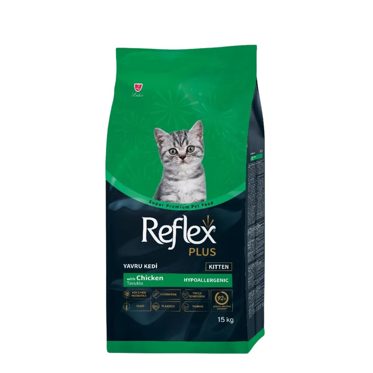 REFLEX Plus Kitten Pui hrană uscată pisici junior 15kg