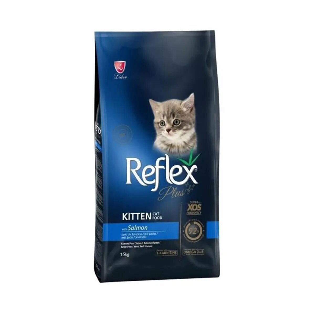 REFLEX Plus Kitten Somon hrană uscată pisici junior 15kg