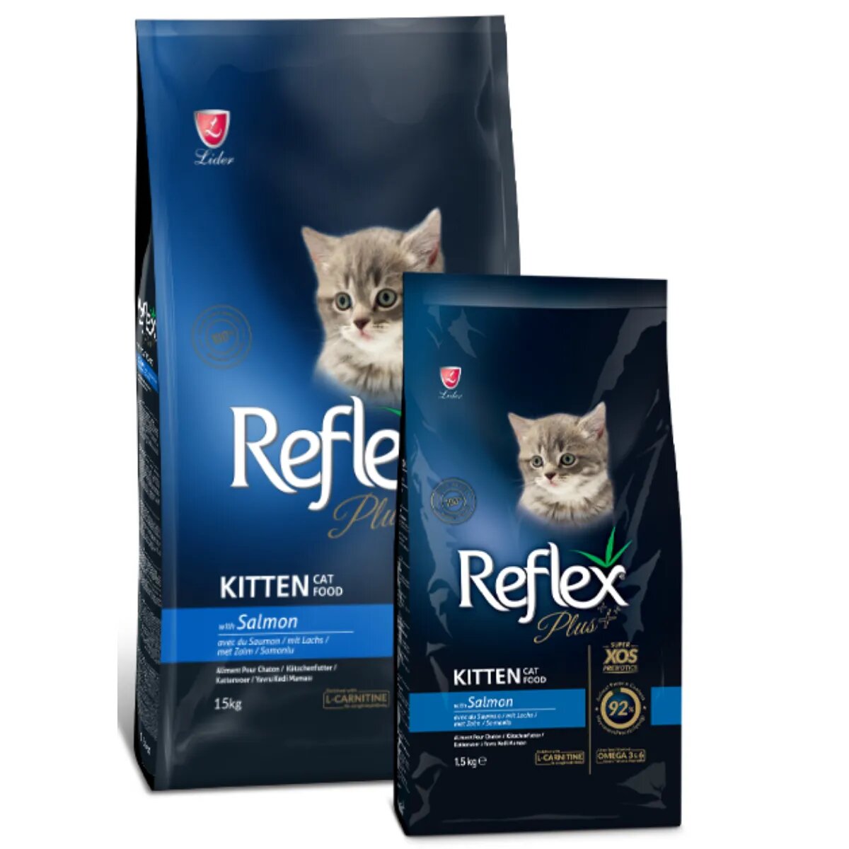 REFLEX Plus Kitten Somon hrană uscată pisici junior 15kg