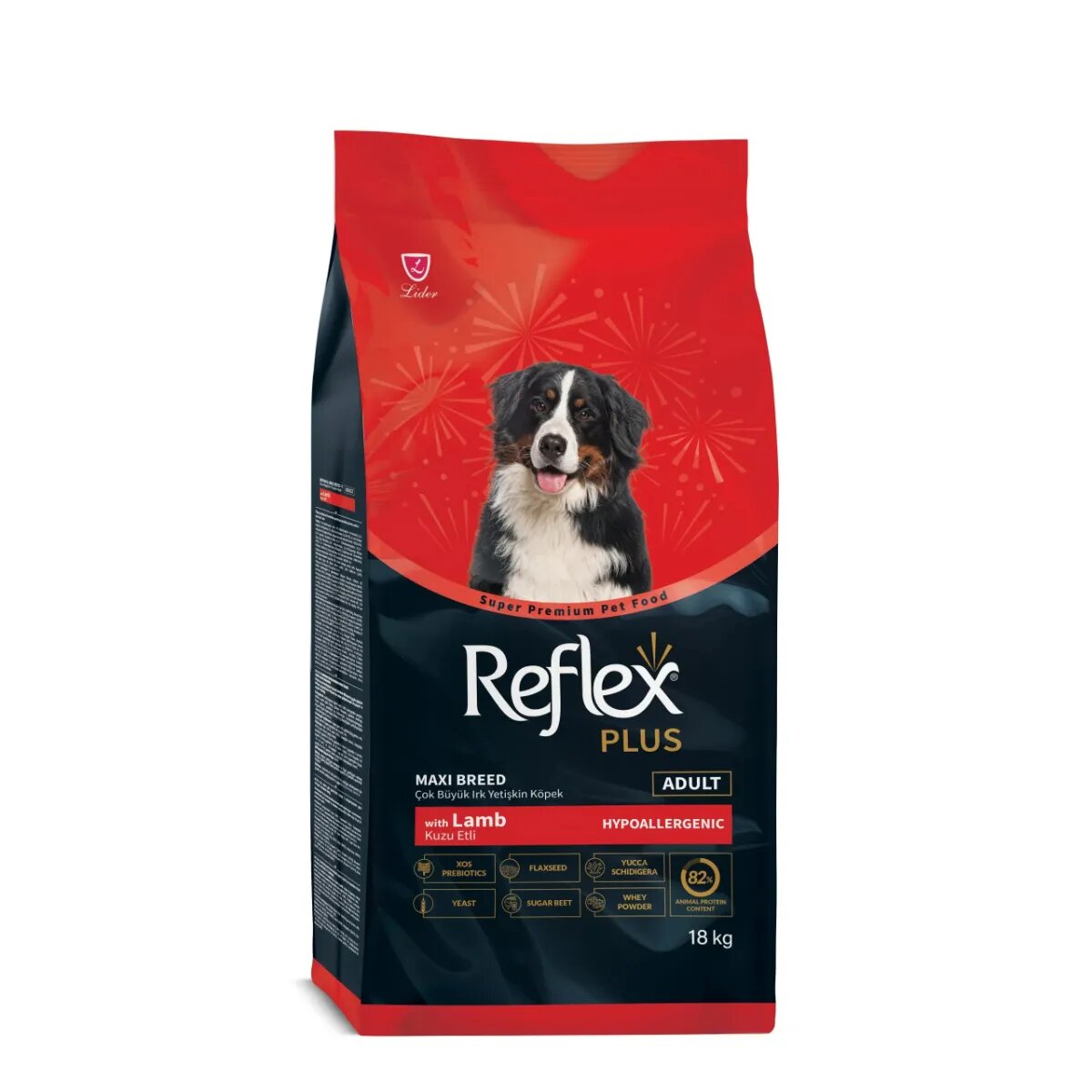 REFLEX Plus Maxi Breed L-XL Miel hrană uscată câini 18kg