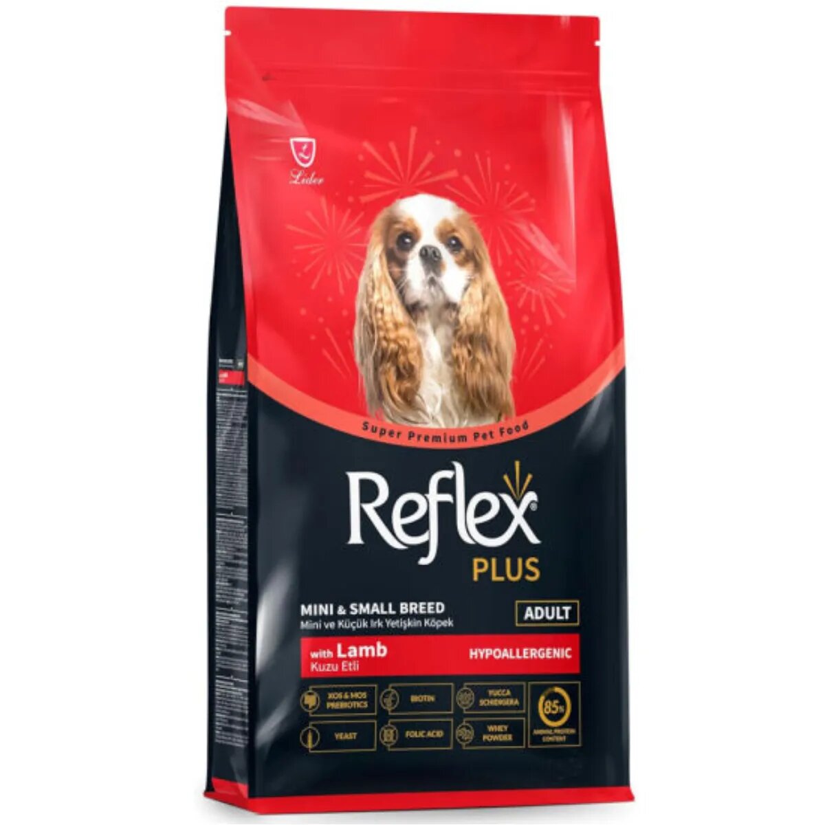 REFLEX Plus Mini & Small Breed XS-S Miel hrană uscată câini 8kg