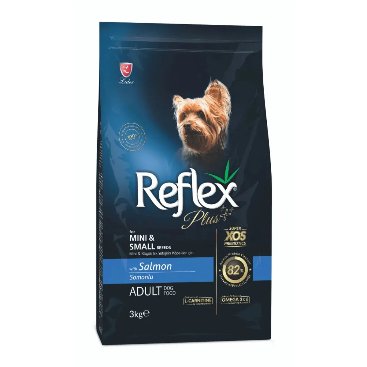 REFLEX Plus Mini & Small Breeds XS-S Somon hrană uscată câini 3kg