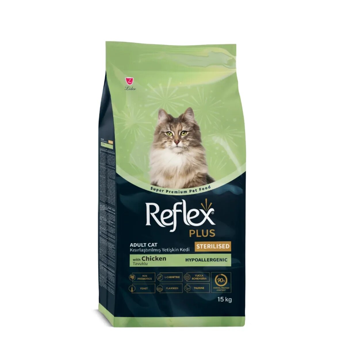 REFLEX Plus Sterilised Pui hrană uscată pisici sterilizate 15kg