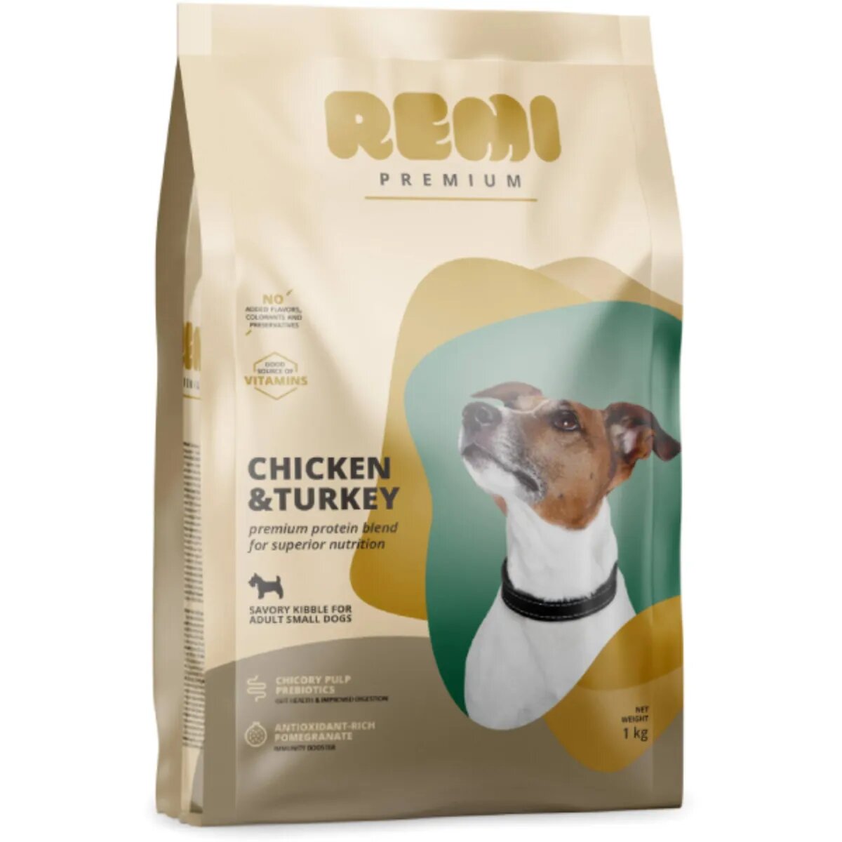 Remi Premium Dog Small XS-S Pui și Curcan hrană uscată câini 1kg
