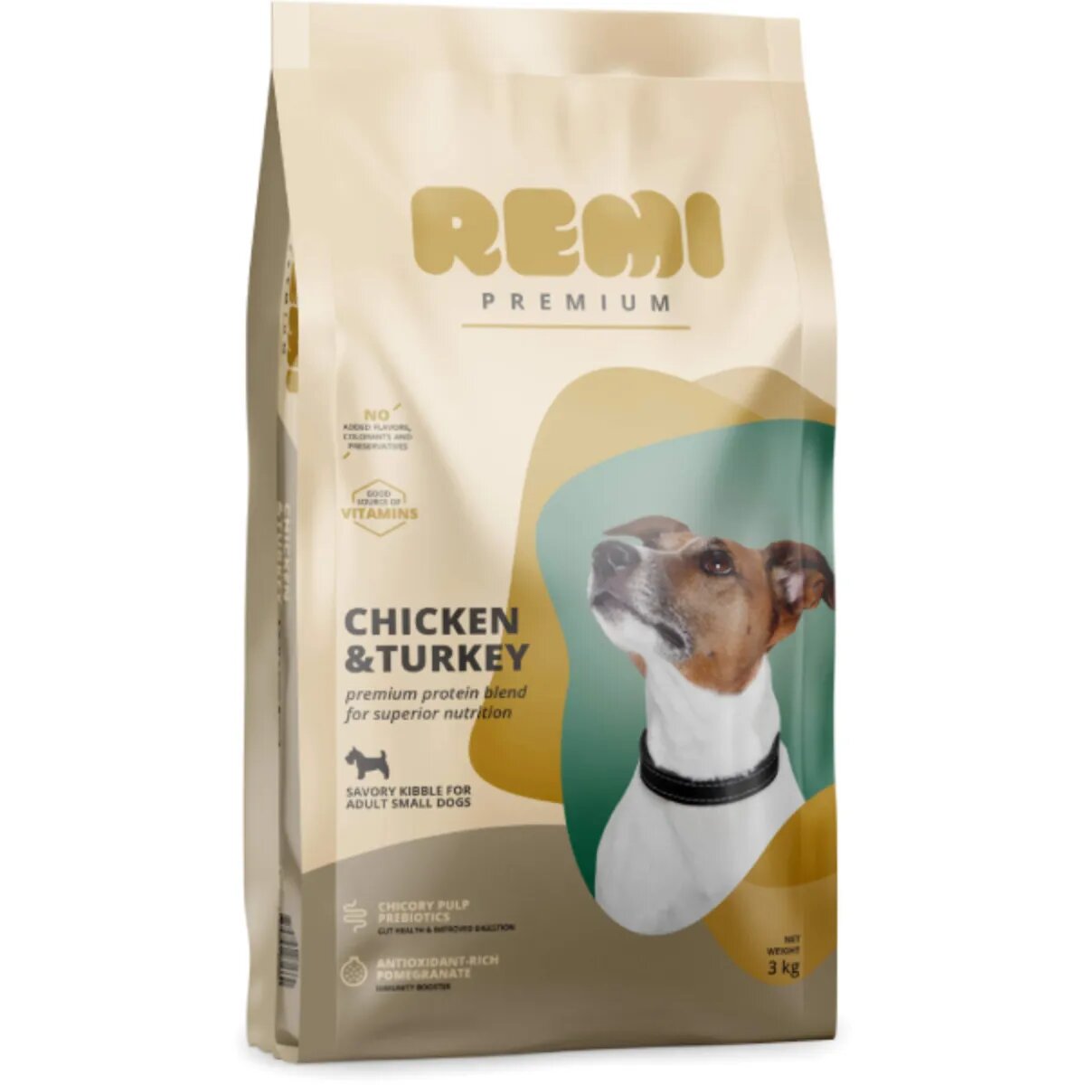 Remi Premium Dog Small XS-S Pui și Curcan hrană uscată câini 3kg